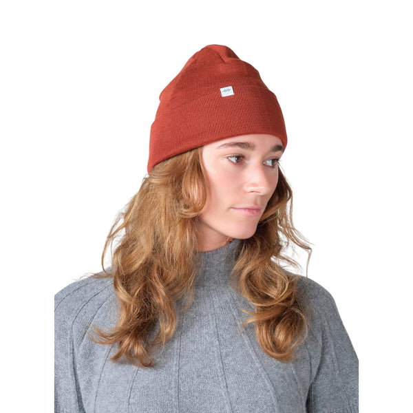 Klitmøller Fine Rib Beanie (rust)