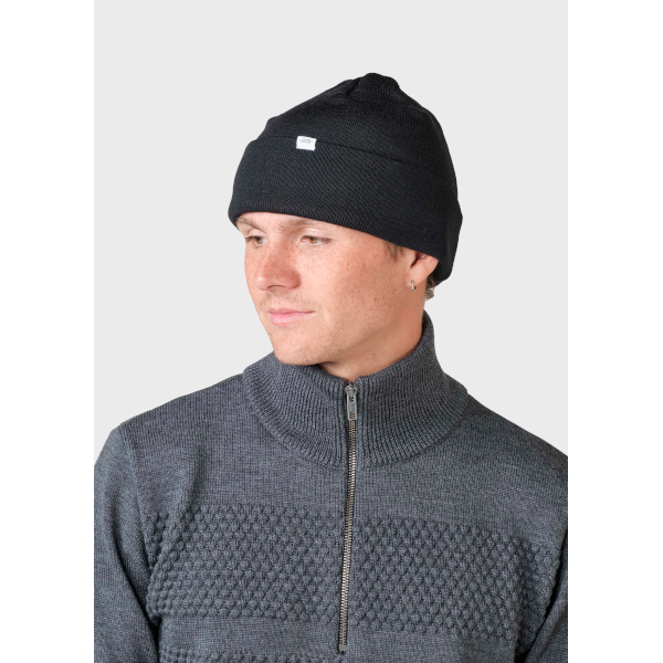 Klitmøller Fine Rib Beanie (black)