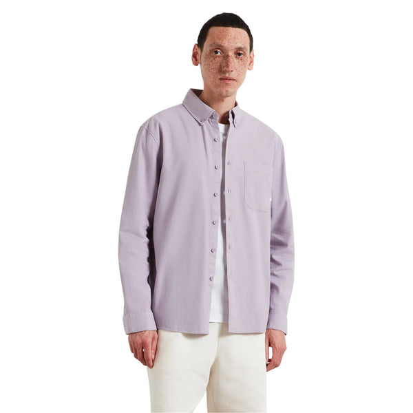Farah Netherton LS Cord Shirt (dusky lavender)