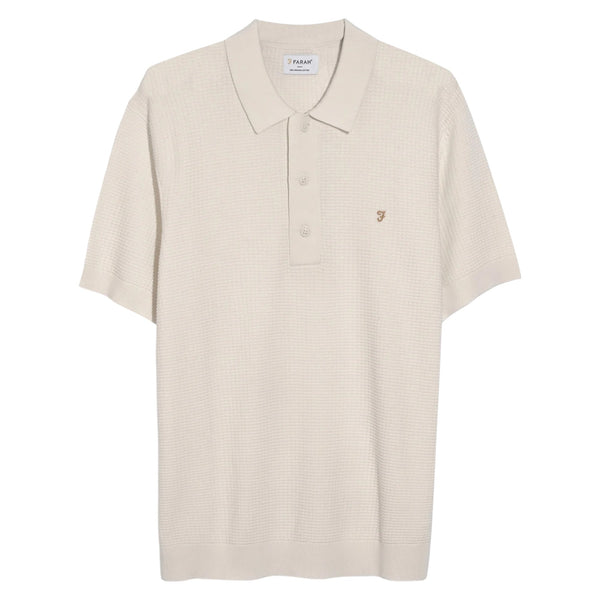 Farah Thornley Knit Polo (ecru)