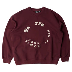 Parra Gasoline Crew (dark burgundy)