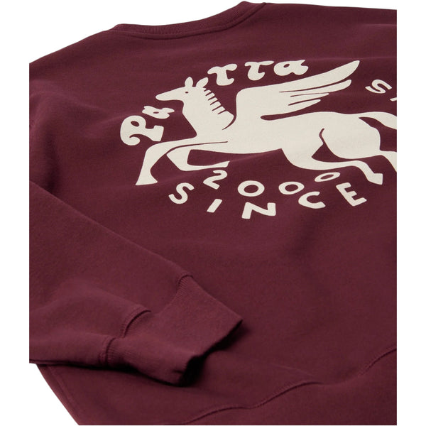 Parra Gasoline Crew (dark burgundy)