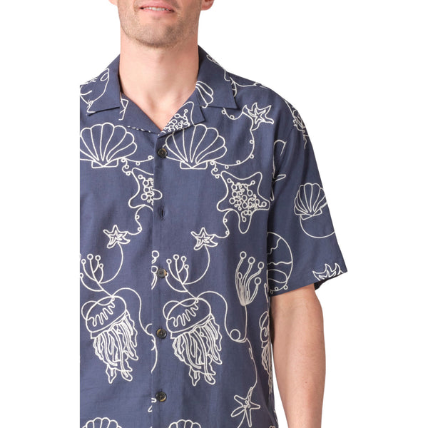 Klitmøller Andy S/S Shirt (navy/white)