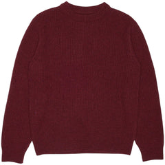 Nudie August Rib Wool Sweater (burgundy)