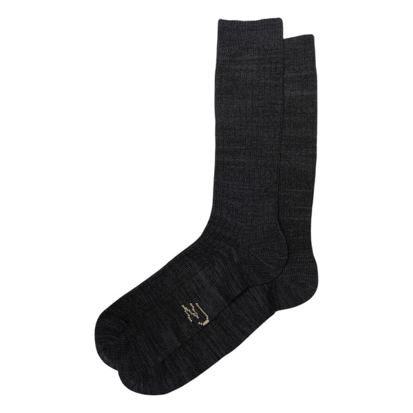 Nudie Rasmussen Rib Sock (dark grey)