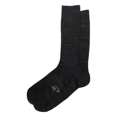Nudie Rasmussen Rib Sock (dark grey)