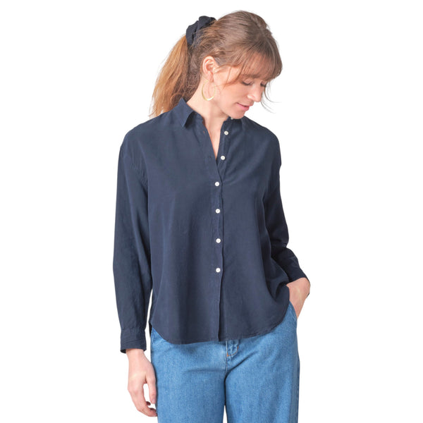 Klitmøller W Ofelia Short Shirt (navy)