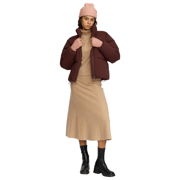 Selfhood 77293 Short Puffer (burgundy)