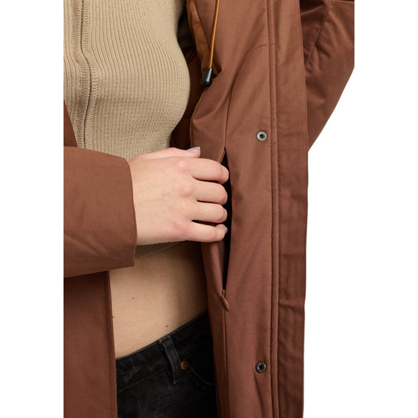 Selfhood 77341 Long Hooded Parka (brown)