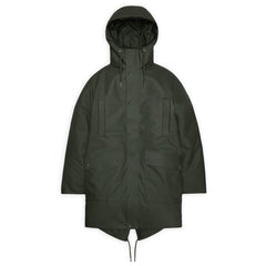 Rains Nome Long Parka (green)
