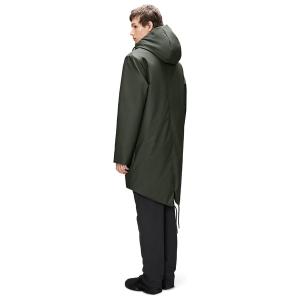 Rains Nome Long Parka (green)