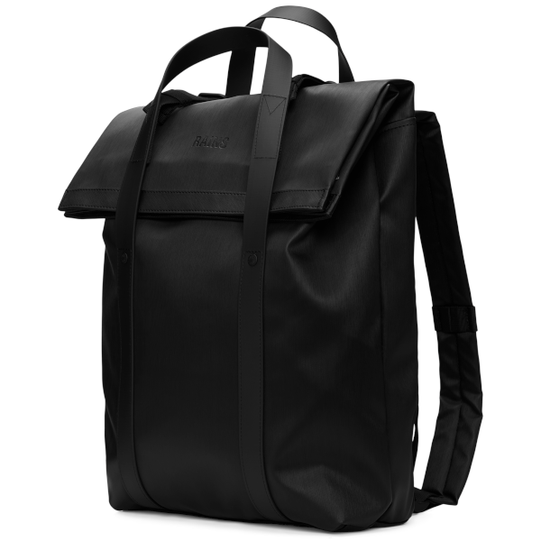 Rains 2 Way Tote Backpack (black grain)