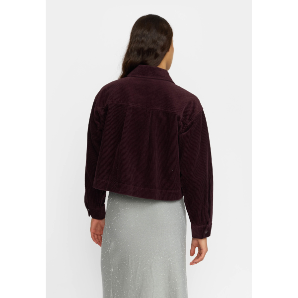 Selfhood 33100 Cropped Shirt (burgundy)