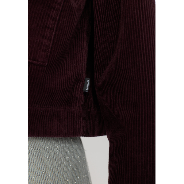 Selfhood 33100 Cropped Shirt (burgundy)