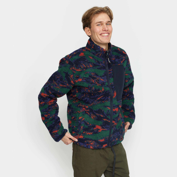 Revolution 7013 Printed Pocket Teddy Jacket (navy)