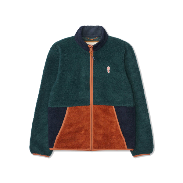 Revolution 7715 Blocked Teddy Jacket (darkgreen)