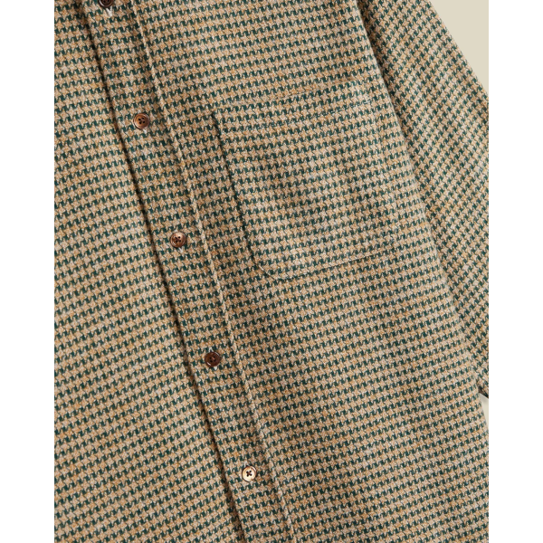 Portuguese Flannel Abstract Pied Poule (green)