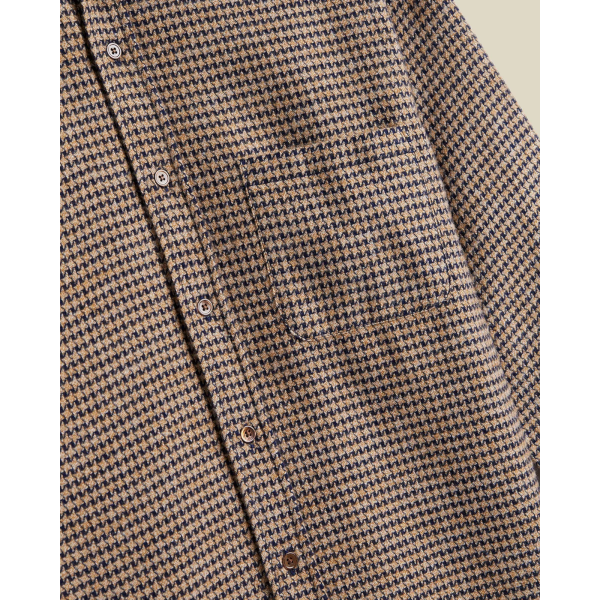 Portuguese Flannel Abstract Pied Poule (navy)