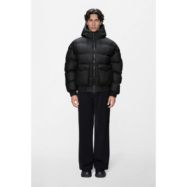 Rains Alta Bomber Puffer Jacket (black)