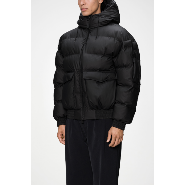 Rains Alta Bomber Puffer Jacket (black)