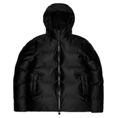 Rains Alta Puffer Jacket (black grain)