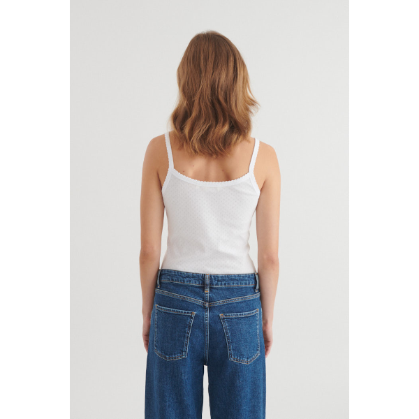 Basic Apparel Arense Strp Top (white)