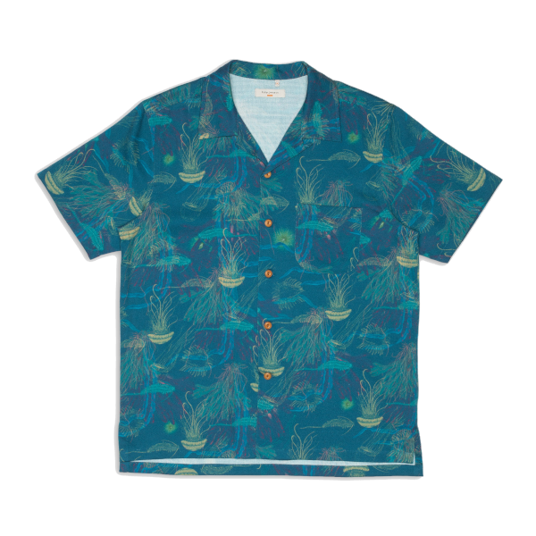 Nudie Arvid Hawaii Shirt (deep sea multi)