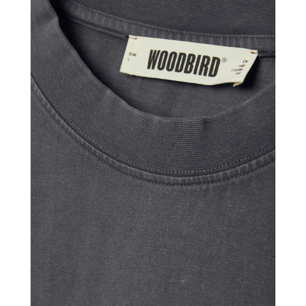 Woodbird Baine Washed T-Shirt (washed slate blue)