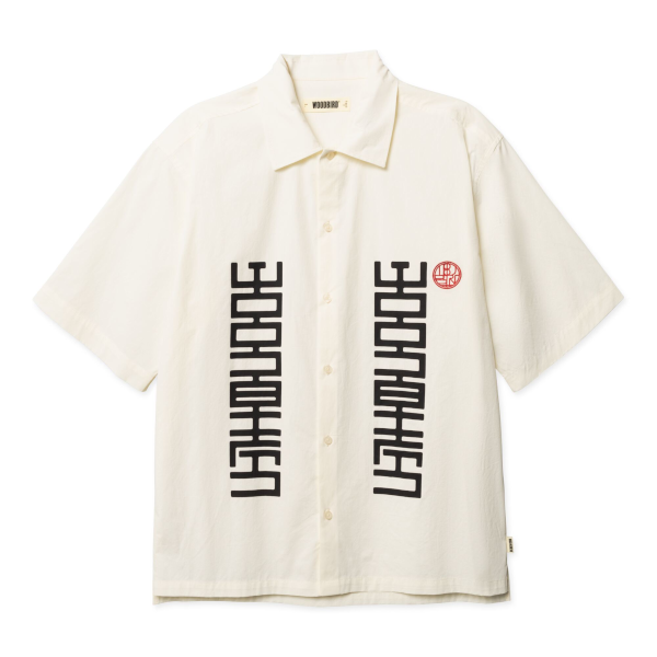 Woodbird Banks Sign Shirt (off white)