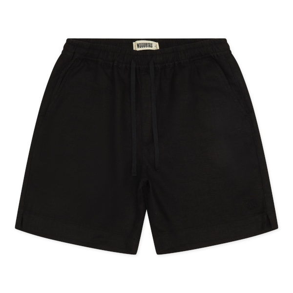 Woodbird Bommy Linen Short (black)