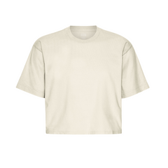 Colorful Standard W Organic Boxy Crop T-Shirt (ivory white)