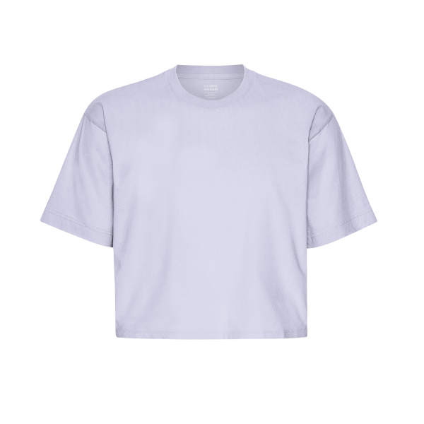 Colorful Standard W Organic Boxy Crop T-Shirt (soft lavender)