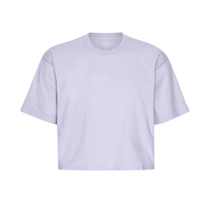 Colorful Standard W Organic Boxy Crop T-Shirt (soft lavender)