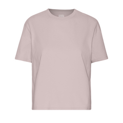 Colorful Standard W Organic Boxy Crop T-Shirt (faded pink)