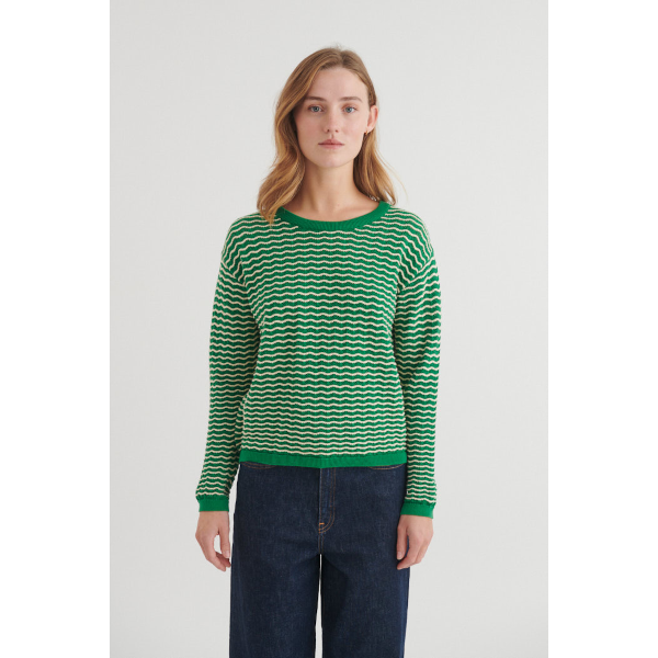 Basic Apparel Cashi Pullover (abundant green/birch)