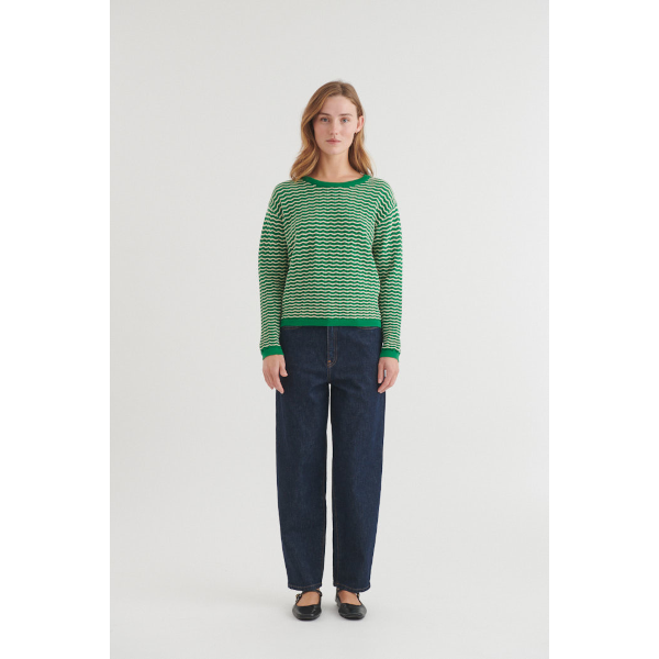 Basic Apparel Cashi Pullover (abundant green/birch)