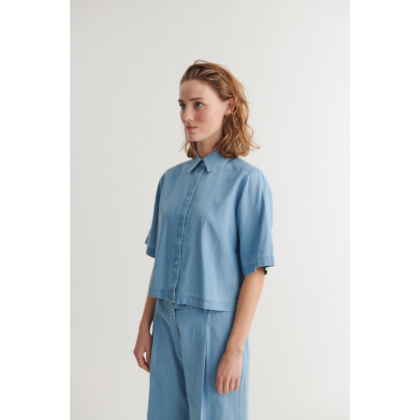 Basic Apparel Cody SS Shirt (light wash)