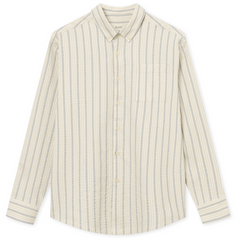 Forét Crest Dove Shirt (blue stripe)