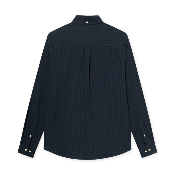 Forét Dawn Jacquard Shirt (navy)