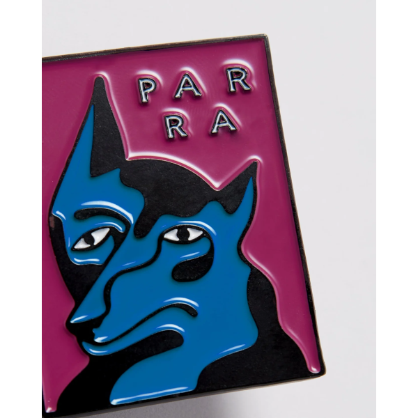 Parra Dogface Enamel Pin (magenta)