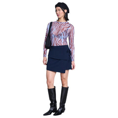 Jan N June Dora Mesh Longsleeve (blue zebra print)