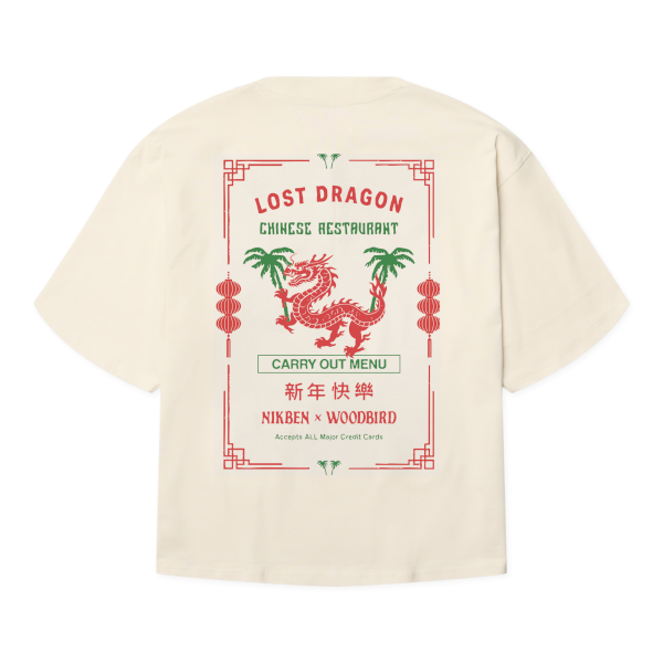 Woodbird Dragon Tee NIKBEN (off white)