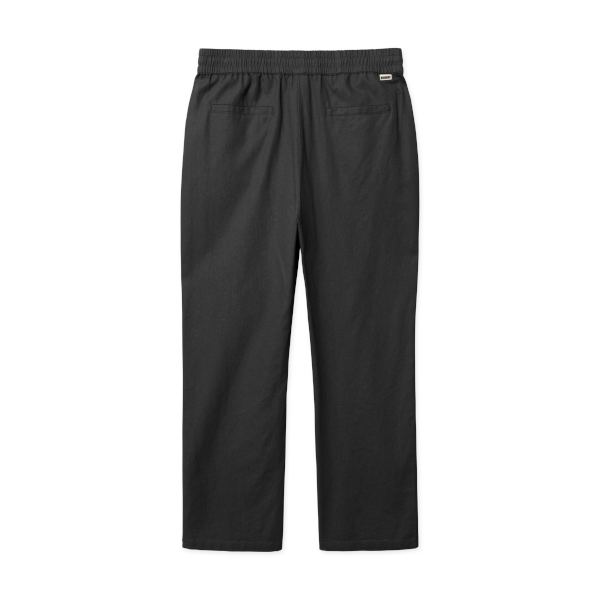 Woodbird Eik Linen Pant (black)