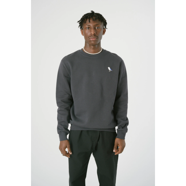 Cleptomanicx Embro Gull Regular Crewneck (blue graphite)