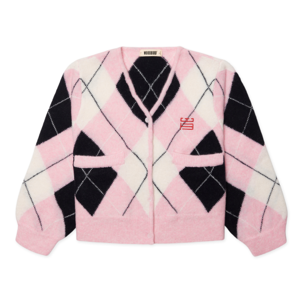 Woodbird W Fen Argyle Cardigan (dusty violet/navy)