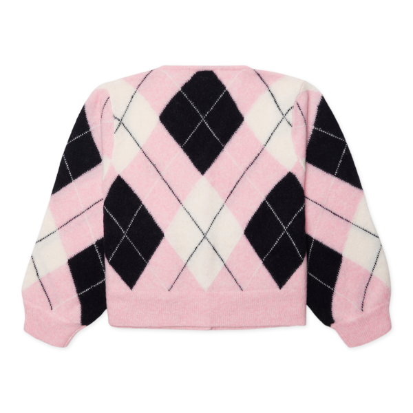 Woodbird W Fen Argyle Cardigan (dusty violet/navy)