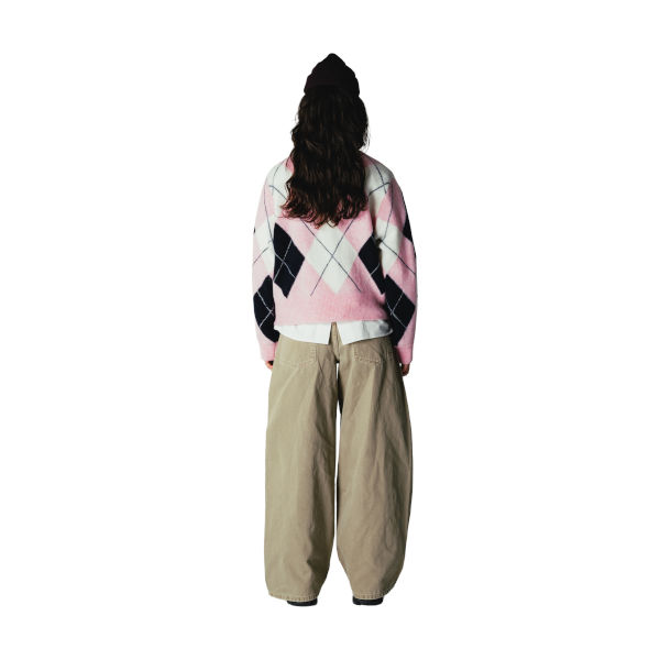 Woodbird W Fen Argyle Cardigan (dusty violet/navy)