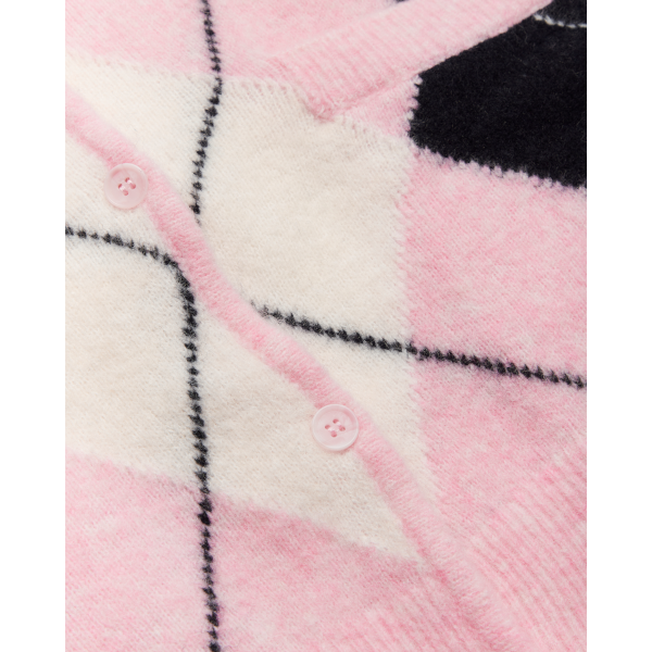 Woodbird W Fen Argyle Cardigan (dusty violet/navy)