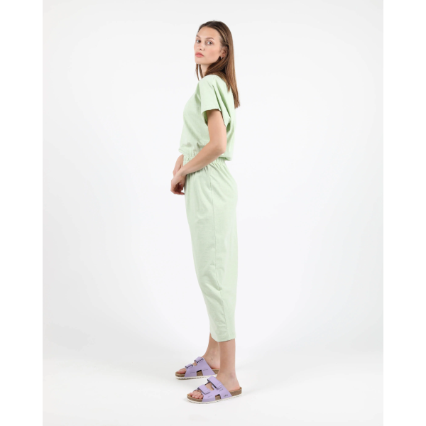 Wemoto W Fery Jersey Maxi Dress (lime melange)