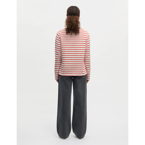 Mads Norgaard W Gabi LS T-Shirt (vanilla ice/fiery red)